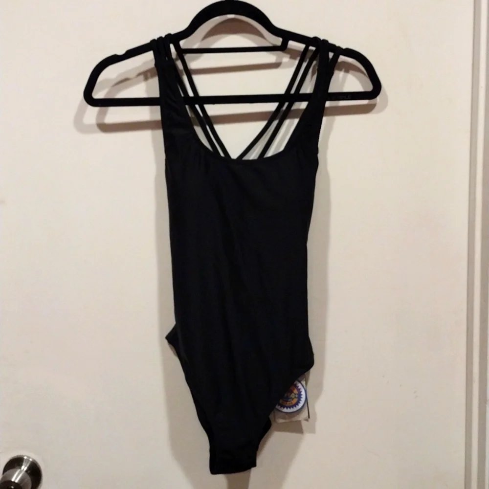 NWT Baleaf Women's Black One Piece UV Block Swim Suit Size S-Beach Summer Wear